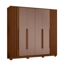 Guarda Roupa Casal Deville 06 Portas Nogueira Capuccino - Móveis Albatroz Guarda Roupa Casal Deville 06 Portas Nogueira Capuccino - Móveis Albatroz