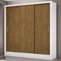 Guarda Roupa Casal Dubai 3 Portas De Correr Carioca Móveis Branco Cinamomo