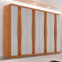Guarda Roupa Casal Dunas com 8 Portas e 4 Gavetas MDF Moderna