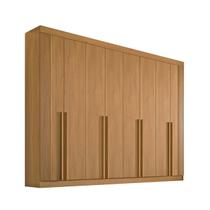 Guarda Roupa Casal Dyamond Ripado 8 Portas em MDF Cinamomo