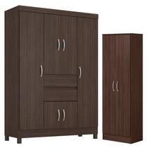 Guarda Roupa Casal Ecom 2 com Sapateira Multiuso Golden - Demóbile