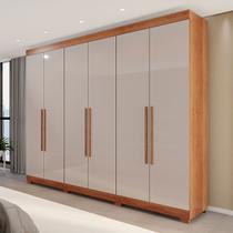 Guarda-Roupa Casal Eldorado Premium 6 Portas 6 Gavetas com Pé 100% Mdf Cinamomo/Off White - Pnr Móveis