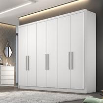 Guarda Roupa Casal em MDF 6 Portas Linea Novo Horizonte