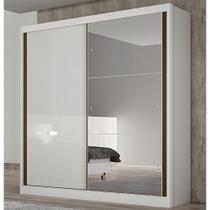Guarda Roupa Casal em MDF com Espelho 2 Portas de Correr Dante Novo Horizonte