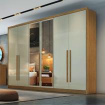 Guarda Roupa Casal em MDF com Espelhos 6 Portas Livorno Novo Horizonte Guarda Roupa Casal em MDF com Espelhos 6 Portas Livorno Novo Horizonte