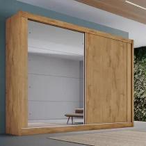 Guarda Roupa Casal Espelho 2 Portas 4 Gavetas Creta Europa Móveis Europa