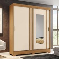 Guarda Roupa Casal Espelho 2 Portas de Correr 2 Gavetas Flex B353 Henn