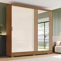 Guarda Roupa Casal Espelho 2 Portas de Correr 3 Gavetas B352 Henn