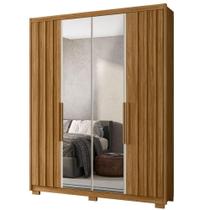Guarda Roupa Casal Espelho 4P 176 cm California Freijo Off White Moval Guarda Roupa Casal Espelho 4P 176 cm California Freijo Off White Moval