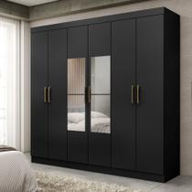 Guarda Roupa Casal Espelho 6 Portas 2 Gavetas Genebra Maxel Guarda Roupa Casal Espelho 6 Portas 2 Gavetas Genebra Maxel