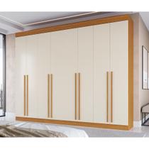 Guarda Roupa Casal Estônia 8 Portas 4 Gavetas MDF ACP Móveis - Linhamobília Guarda Roupa Casal Estônia 8 Portas 4 Gavetas MDF ACP Móveis - Linhamobília