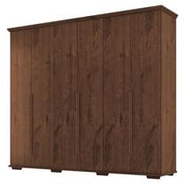 Guarda Roupa Casal Everest 6 Portas 5 Gavetas Jacarandá Fosco - Zanzini Guarda Roupa Casal Everest 6 Portas 5 Gavetas Jacarandá Fosco - Zanzini