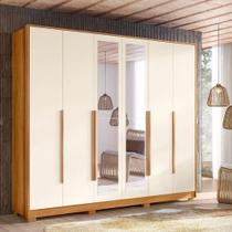 Guarda Roupa Casal Fascinio Com 6 Portas 6 Gavetas + Espelho