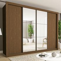 Guarda-Roupa Casal Firenze 4 Portas 4 Gavetas Freijó - Minastex