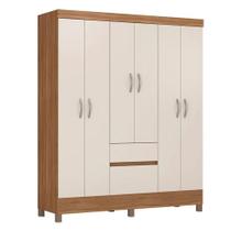 Guarda Roupa Casal Flash 2 Amêndola Touch Off White - Demóbile