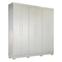 Guarda Roupa Casal Flórida 6 Portas Branco Acetinado - Tigus