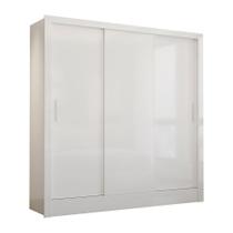 Guarda Roupa Casal Fortaleza 3 Portas Carioca Móveis Branco