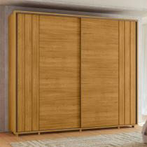 Guarda Roupa Casal Grande 2 Portas de Correr 100% MDF Dalí 278cm Madetec Cor:Cinamomo