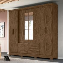 Guarda Roupa Casal Grande com Espelho 273x222cm San Lorenzo Moval
