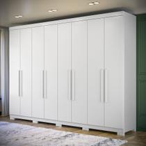 Guarda Roupa Casal Grande Master New 8 Portas 4 Gavetas c/ Pes Santos Andira