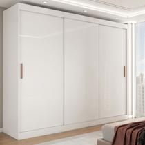 Guarda-Roupa Casal Harvard 3 Portas 2 Gavetas 100% Mdf Mdf Branco - Panorama Móveis