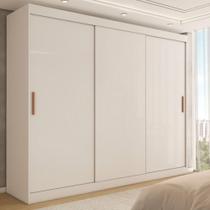 Guarda-Roupa Casal Harvard 3 Portas 2 Gavetas 100% Mdf Mdf Branco - Panorama Móveis