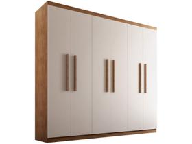 Guarda Roupa Casal Hera 6 Portas e 2 Gavetas Rufato
