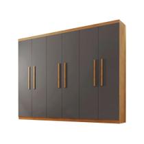Guarda Roupa Casal Hera 6 Portas MDF Rufato