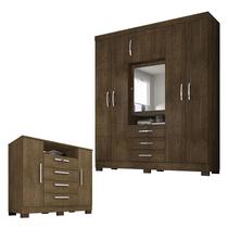 Guarda Roupa Casal Imperial com Cômoda Madri Malbec Incorplac Guarda Roupa Casal Imperial com Cômoda Madri Malbec Incorplac