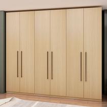 Guarda-Roupa Casal Infinity 6 Portas 3 Gavetas Nero Savana - Genialflex Guarda-Roupa Casal Infinity 6 Portas 3 Gavetas Nero Savana - Genialflex