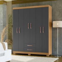 Guarda-Roupa Casal Itapema 6 Portas 2 Gavetas