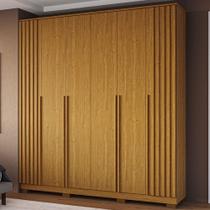Guarda-Roupa Casal Jamile 6 Portas 4 Gavetas 100% Mdf Cinamomo - Acp Móveis Guarda-Roupa Casal Jamile 6 Portas 4 Gavetas 100% Mdf Cinamomo - Acp Móveis