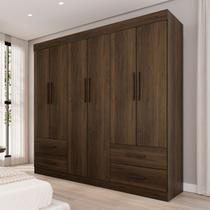 Guarda-Roupa Casal Kali 6 Portas 4 Gavetas Savana - Pnr Móveis