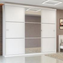 Guarda-Roupa Casal Kappesberg 3 Portas 3 Gavetas Branco S743 Guarda-Roupa Casal Kappesberg 3 Portas 3 Gavetas Branco S743