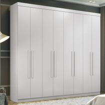 Guarda-Roupa Casal Key West 8 Portas 4 Gavetas Branco - Pnr Móveis