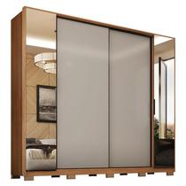 Guarda Roupa Casal Laredo 4 Portas Flex com Espelho e Pés - Demartêz Guarda Roupa Casal Laredo 4 Portas Flex com Espelho e Pés - Demartêz