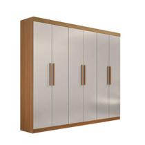 Guarda Roupa Casal Leblon 6 Portas MDF Cinamomo Off White Guarda Roupa Casal Leblon 6 Portas MDF Cinamomo Off White