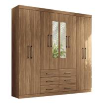 Guarda Roupa Casal Liverpool 8.6 8 Portas 6 Gavetas com Espelho - Santos Andirá Guarda Roupa Casal Liverpool 8.6 8 Portas 6 Gavetas com Espelho - Santos Andirá