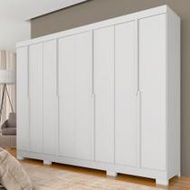 Guarda Roupa Casal Liz 8 Portas 2 Gavetas Branco - M.a Guarda Roupa Casal Liz 8 Portas 2 Gavetas Branco - M.a