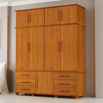 Guarda Roupa Casal Londres 4 portas Ambiente Freijó Luapa Móveis