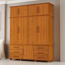 Guarda Roupa Casal Londres 4 Portas Ambiente Freijó Luapa Móveis Guarda Roupa Casal Londres 4 Portas Ambiente Freijó Luapa Móveis