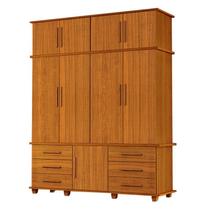 Guarda Roupa Casal Londres 4 portas Freijó Luapa Móveis Guarda Roupa Casal Londres 4 portas Freijó Luapa Móveis