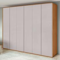Guarda-Roupa Casal Loop 6 Portas 100% MDF Off White/Amêndoa Clean Guarda-Roupa Casal Loop 6 Portas 100% MDF Off White/Amêndoa Clean