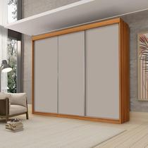 Guarda Roupa Casal Luxo Florença 100% Mdf c/ 3 Portas de Correr 5 Gavetas -Trilhos em Alumínio - Luapa - Freijó/Mani Guarda Roupa Casal Luxo Florença 100% Mdf c/ 3 Portas de Correr 5 Gavetas -Trilhos em Alumínio - Luapa - Freijó/Mani