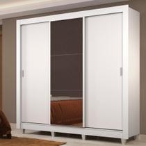 Guarda Roupa Casal Lyon 3Portas com Espelho 4Gavetas Madesa