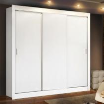 Guarda-Roupa Casal Lyon Plus 3 Portas Correr Branco Madesa