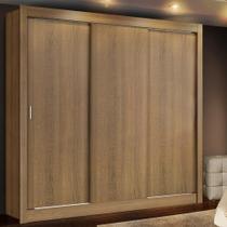 Guarda-Roupa Casal Lyon Plus Portas de Correr Rustic Madesa