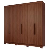 Guarda-Roupa Casal Maite 6 Portas 6 Gavetas com Pés MDF PM Home