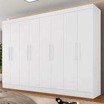 Guarda Roupa Casal Mariah 8 Portas Branco - A Móveis Arapongas