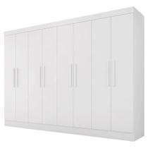 Guarda Roupa Casal Mariah 8 Portas Branco